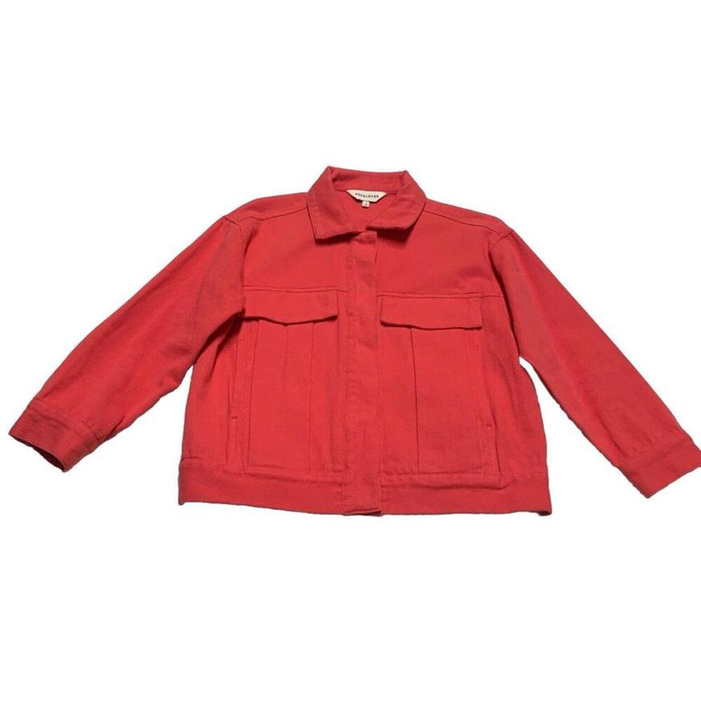 Anthropologie Pepaloves Women’s Small Cranberry Jean Jacket